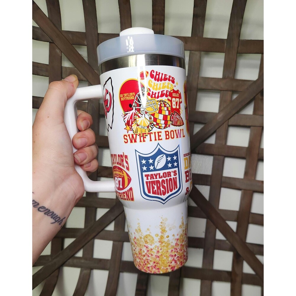Taylor Swiftie Chiefs 40oz Tumbler